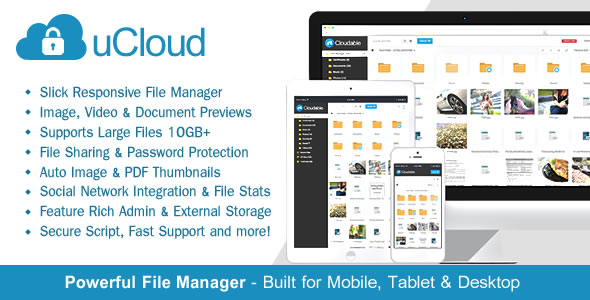 uCloud v1.4.1 - File Hosting Script - Securely Manage, Preview & Share Your Files