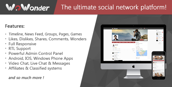 WoWonder v1.4.3 - The Ultimate PHP Social Network Platform