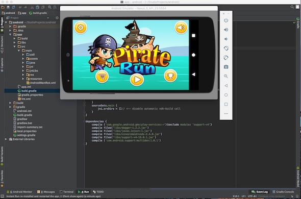 Pirate Adventures (Android studio, Google games,Leaderboard, Admob)