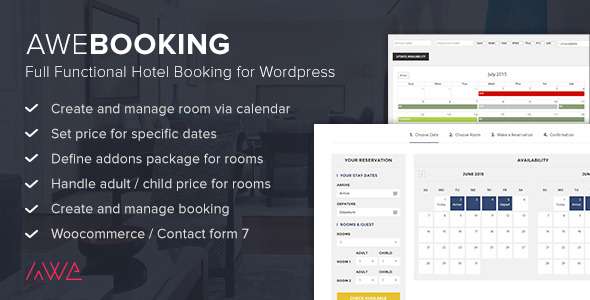 AweBooking v2.8.3 - Online Hotel Booking for WordPress