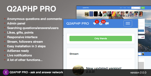Q2APHP PRO v2.0.2 - q&a social network