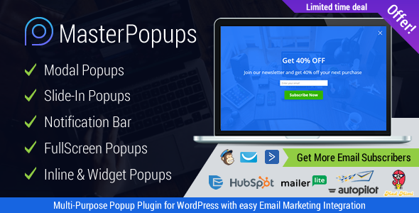 Master Popups v3.2.4 - Popup Plugin for Lead Generation
