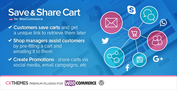 Save & Share Cart for WooCommerce v2.19 - free download gratis terbaru