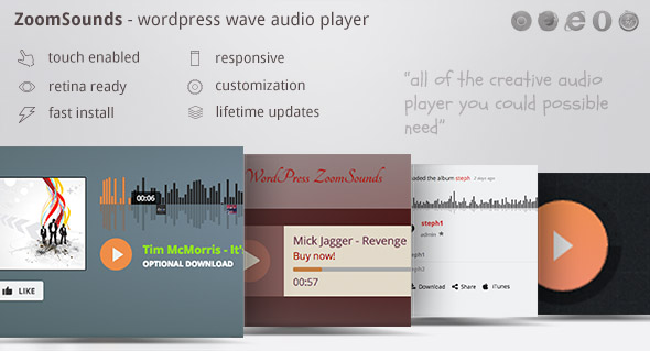 ZoomSounds v5.82 - WordPress Audio Player