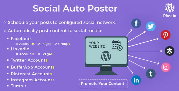Social Auto Poster v3.5.0 - WordPress Plugin