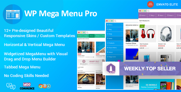 WP Mega Menu Pro v1.1.1 - Responsive Mega Menu Plugin