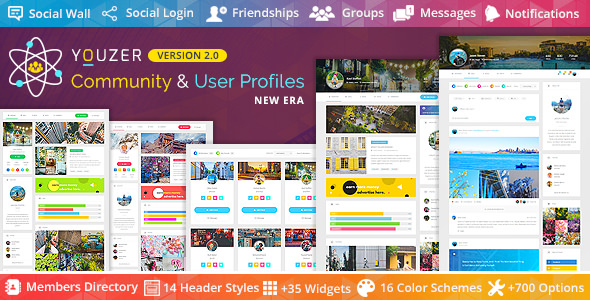 Youzer v2.3.4 - Buddypress Community & User Profiles