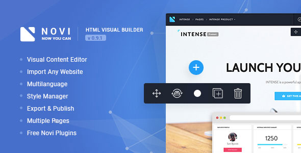 Novi v0.9.1 - HTML Page Builder & Visual Content Editor