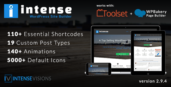 Intense v2.9.6 - Shortcodes and Site Builder for WordPress