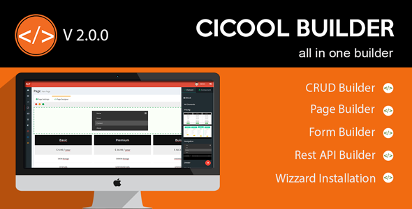 Cicool v2.8.0 - Page, Form, Rest API and CRUD Generator