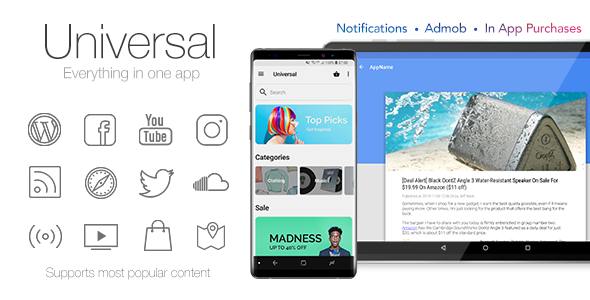 Universal v4.3.2 - Full Multi-Purpose Android App