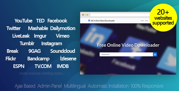 All in One Video Downloader v3.2 - Youtube and more - nulled