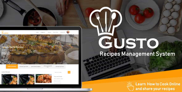 Gusto v3.2 - Recipes Management System
