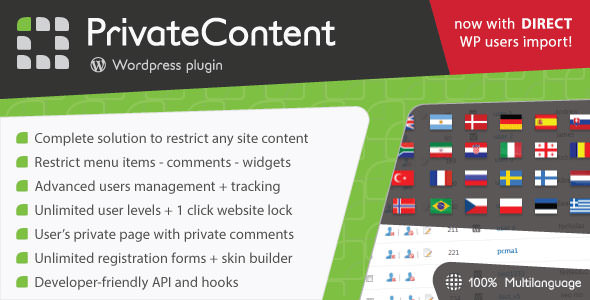 PrivateContent v7.23 - Multilevel Content Plugin
