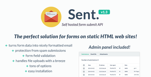 Self hosted form submit API v1.3 - free download gratis terbaru