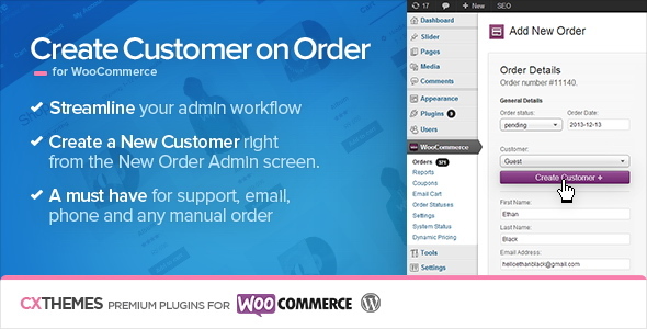 Create Customer on Order for WooCommerce v1.34 - free download gratis terbaru