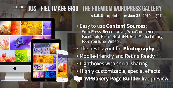Justified Image Grid v3.9.6 - Premium WordPress Gallery