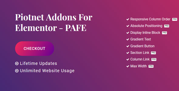 Piotnet Addons Pro For Elementor v6.0.5