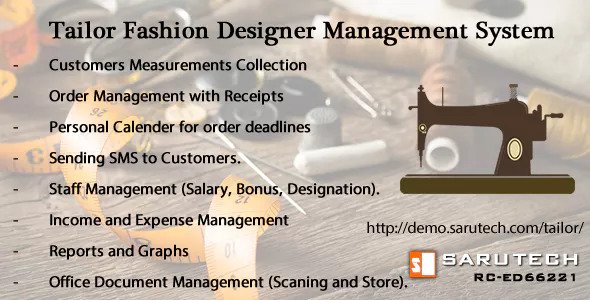 Tailor / Fashion Designer Management System 