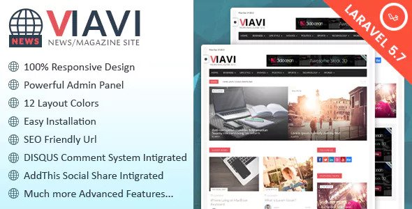 Viavi v1.0.3 - News, Magazine, Blog Script