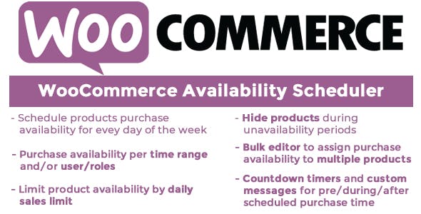 WooCommerce Availability Scheduler v12.1