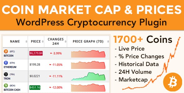 Coin Market Cap & Prices v3.9.1 - WordPress Cryptocurrency Plugin