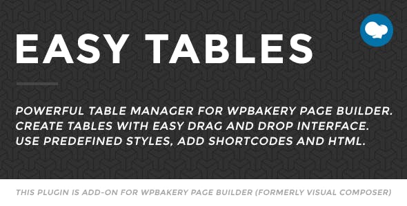 Easy Tables v2.0.2 - Table Manager for WPBakery Page Builder
