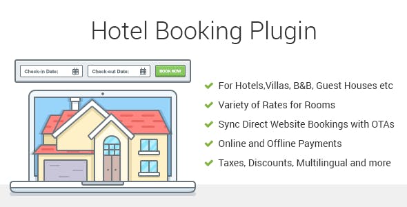 Hotel Booking v3.7.4 - Property Rental WordPress Plugin