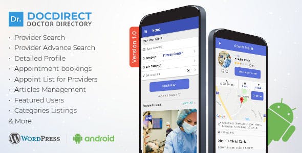 DocDirect App v1.0.1 - Doctor Directory Android Native App