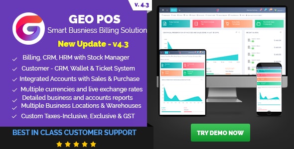 Geo POS v4.3 b79 - Point of Sale, Billing and Stock Manager Application