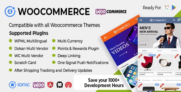 Ionic Woocommerce v3.0.1 - Universal iOS & Android Ecommerce / Store Full Mobile App