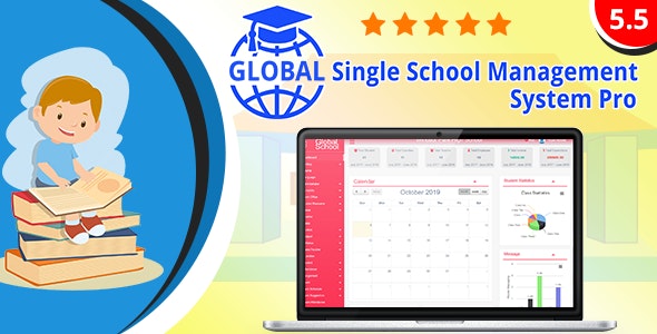 Global v5.5 - Single School Management System Pro