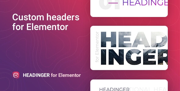 Headinger v1.0.0 - Customizable headings for Elementor