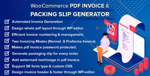 WooCommerce PDF Invoice & Packing Slip Generator v1.2.4