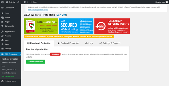 WP GEO Website Protection PRO 2.8.4