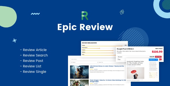 Epic Review v1.0.1 - WordPress Plugin & Add Ons for Elementor & WPBakery Page Builder 