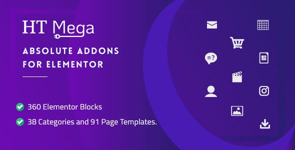 HT Mega Pro v1.2.2 – Absolute Addons for Elementor Page Builder
