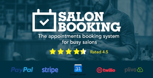 Salon Booking v3.4.2.2 - WordPress Plugin