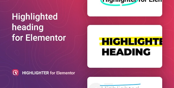 Highlighter v1.0.0 - Highlighted heading for Elementor