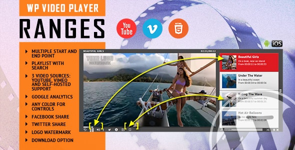 RANGES v1.0.0 - Video Player With Multiple Start and End Points - WordPress Plugin