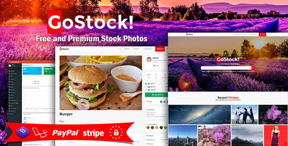 GoStock v3.9 - Free and Premium Stock Photos Script