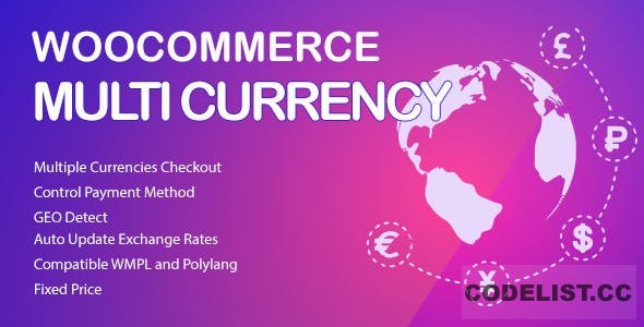 WooCommerce Multi Currency v2.1.9  Currency Switcher