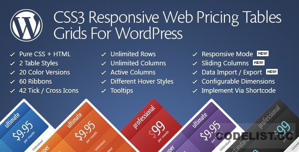 CSS3 Responsive Web Pricing Tables Grids v11.2