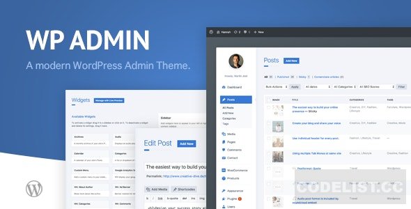 wphave Admin v2.1 - A clean and modern WordPress Admin Theme