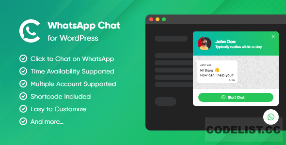 Clever WhatsApp Chat WordPress Plugin v1.0.0