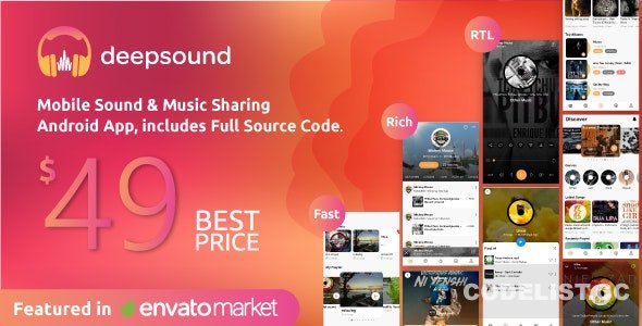 DeepSound Android v1.8 - Mobile Sound & Music Sharing Platform Mobile Android Application