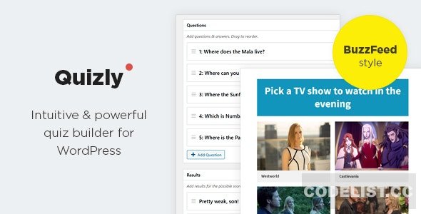 Quizly v1.0.2 - Intuitive & Powerful Quiz Plugin for WordPress 