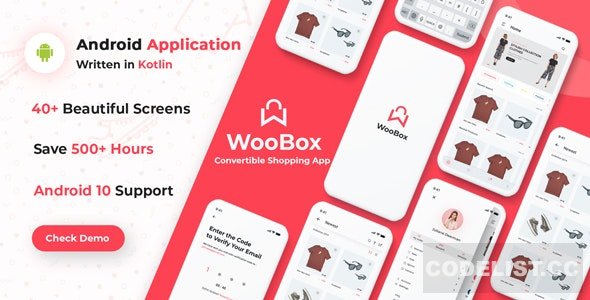 WooBox v15.0 - WooCommerce Android App E-commerce Full Mobile App + kotlin