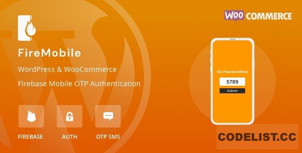 FireMobile v1.0.1 - WordPress & WooCommerce firebase mobile OTP authentication