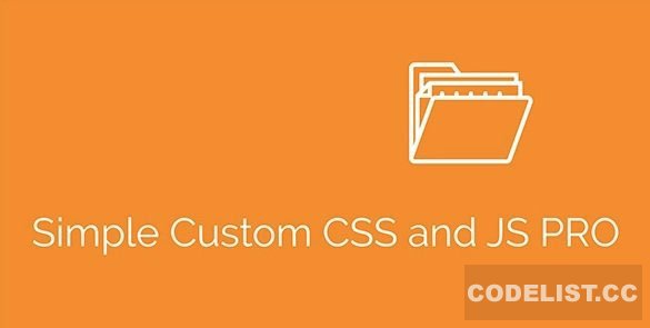 Simple Custom CSS and JS PRO v4.26